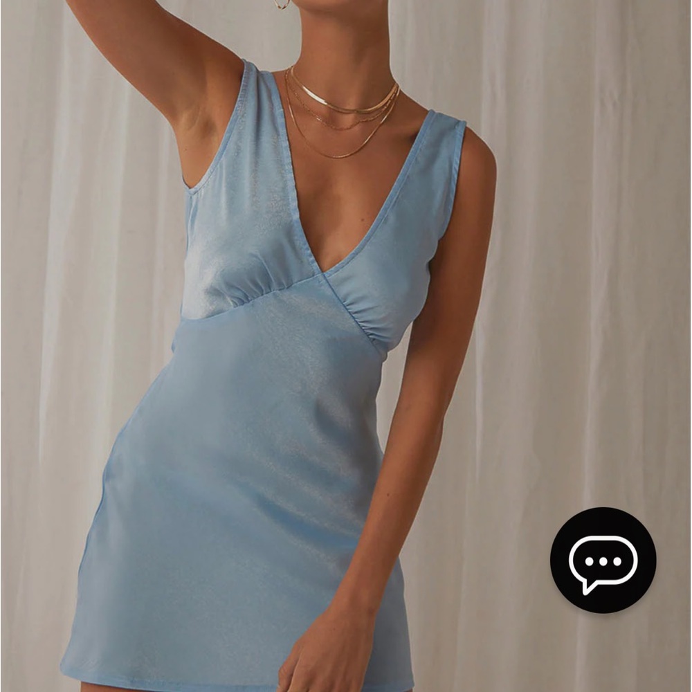Peppermayo Light Blue Mini Dress